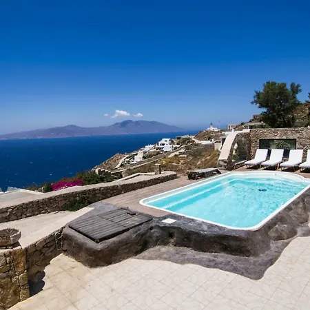 Erato & Clio ! Amazing View Of Aegean Sea And Islands וילה Mykonos Town