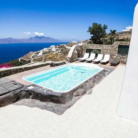 Erato & Clio ! Amazing View Of Aegean Sea And Islands וילה