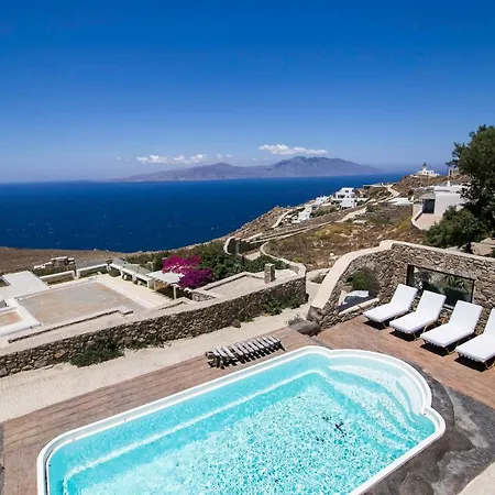 וילה Erato & Clio ! Amazing View Of Aegean Sea And Islands Mykonos Town